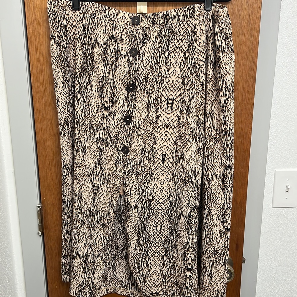 Snake print midi skirt from Nordstrom